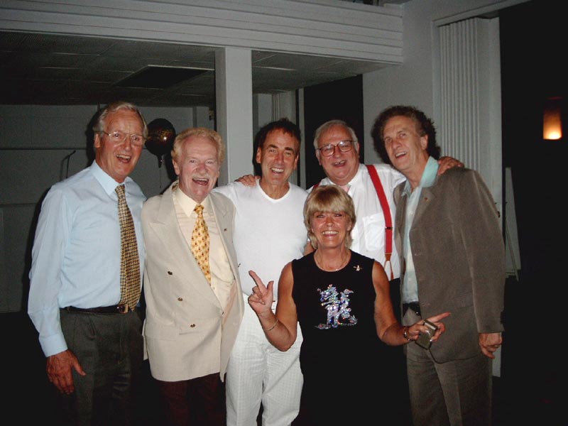 Nicholas Parsons, BertWeedon, Dec, Roy Hudd (Archie), Keith Simmons, Sandy