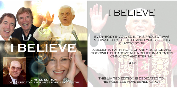 songwriting only gets better with a record given to Pope Benedict XVI